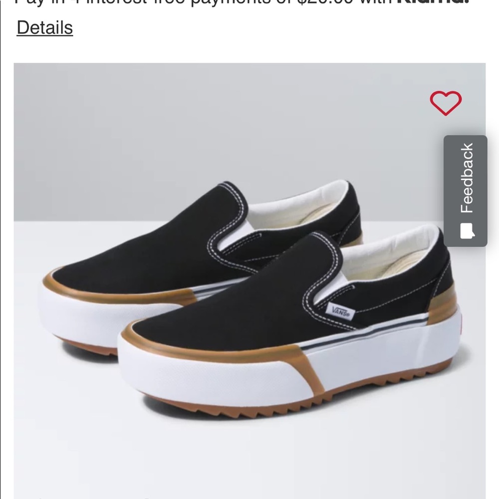 Vans Womens size 6 platform stacked style